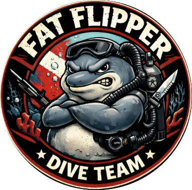 Dive Team The Fat Flippers logo