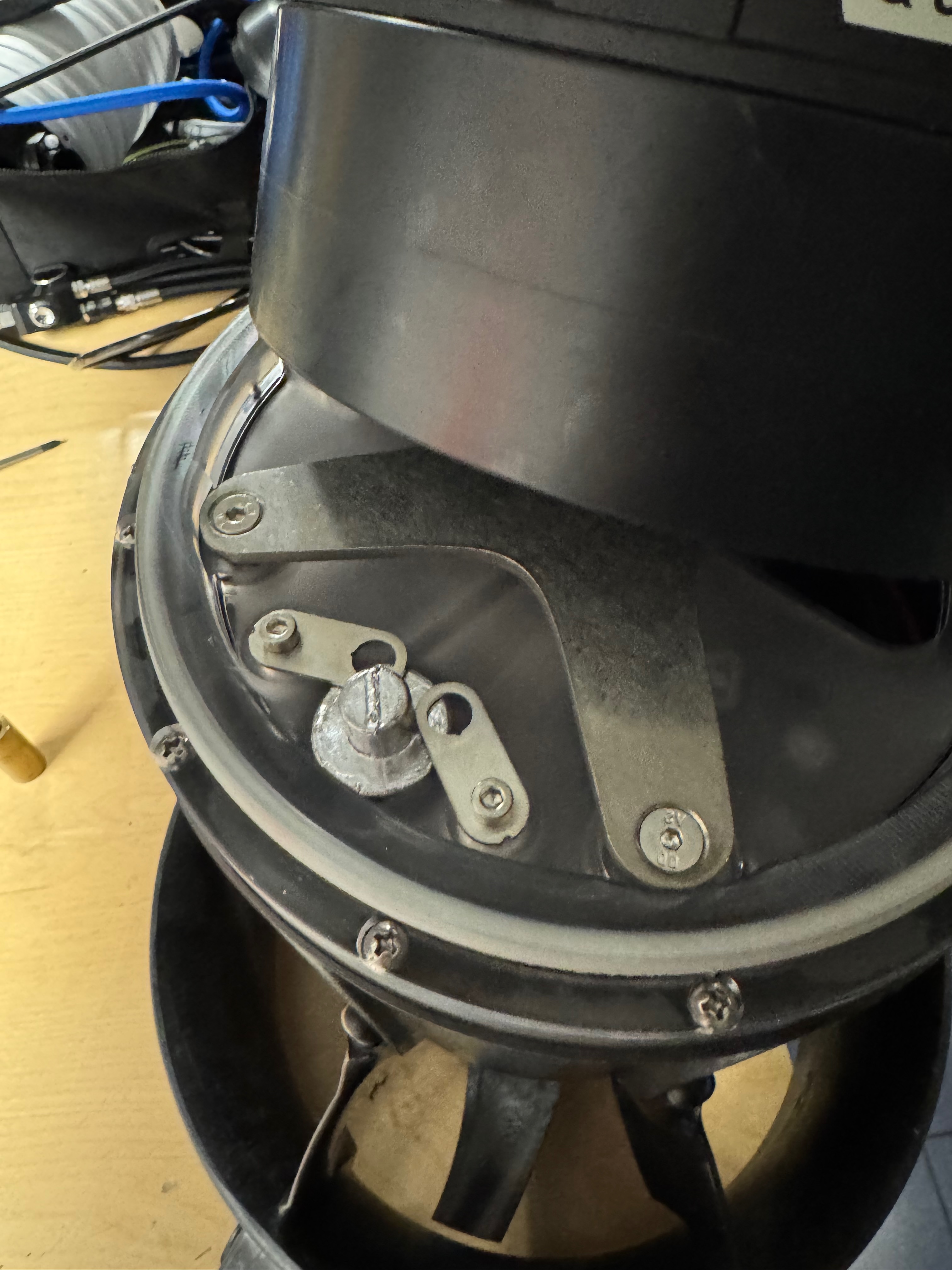 SUEX Quantum VR nosecone open showing the internal ballast bay